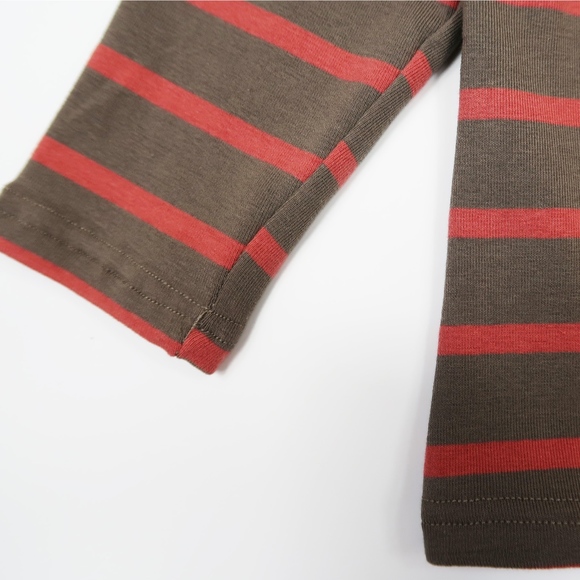 Kids Classic Long Sleeve Cotton Stripe T-Shirt - Picture 4 of 5